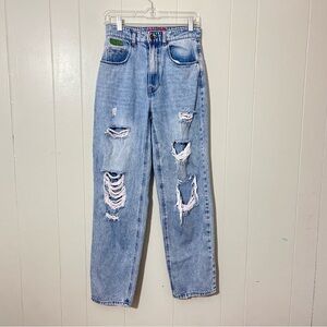 Empyre Jeans Tori Blue Light Wash Straight Leg Womens Size 3